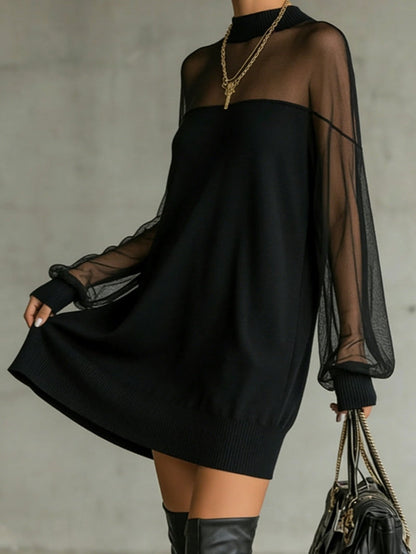 Viviane | Robe Midi Élégante à Manches Longues