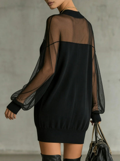 Viviane | Robe Midi Élégante à Manches Longues