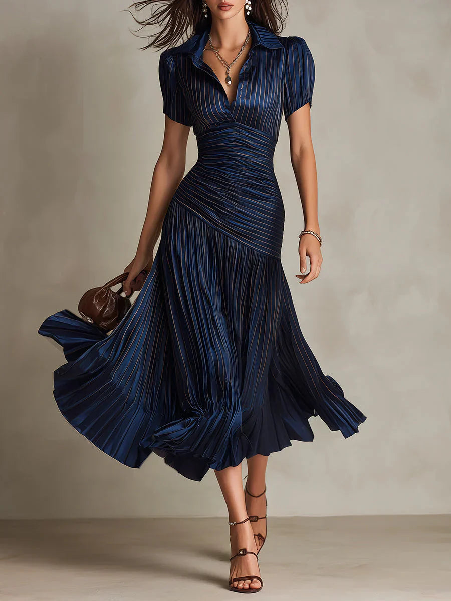 Sophie | Robe Maxi Florale Ceinturée à Décolleté en V