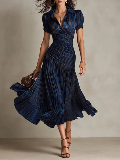 Sophie | Robe Maxi Florale Ceinturée à Décolleté en V