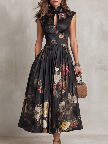 Ariane | Robe Maxi Florale Élégante