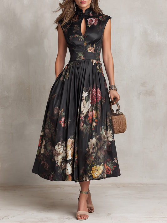 Ariane | Robe Maxi Florale Élégante