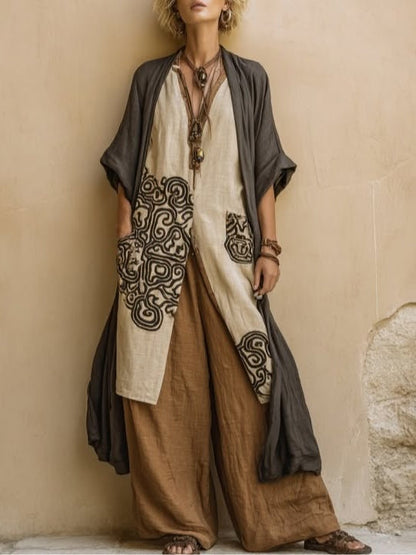 Sabine | Ensemble Tribal Trois Pièces Élégant
