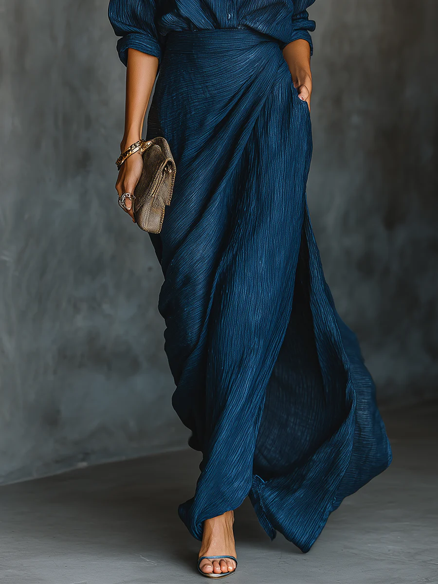 Blandine | Robe Maxi Florale à Col Licou