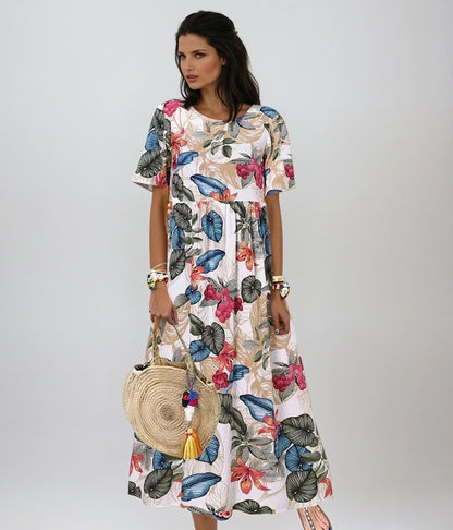 Céline | Robe Fleurie Élégante