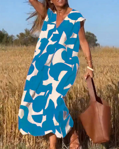 Vérissa™ | Robe V Contrastée