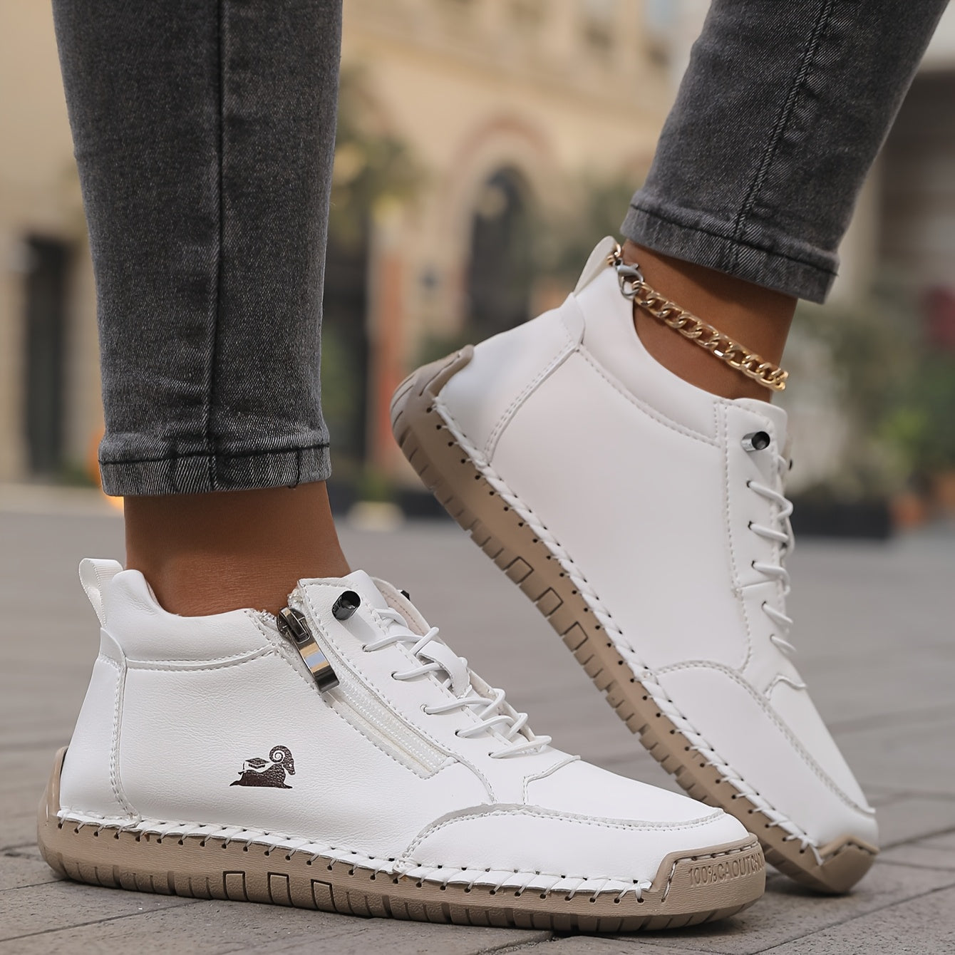 Nora | Chaussures Orthopédiques à Fermeture Éclair