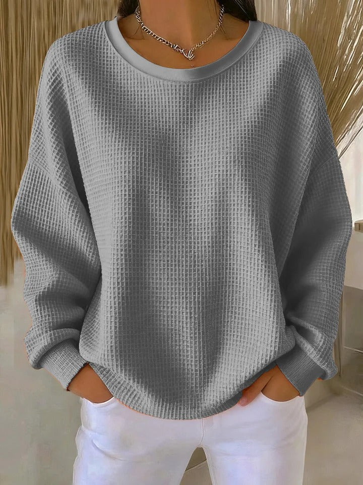 Sarah | Pull Classique Élégant – Gris