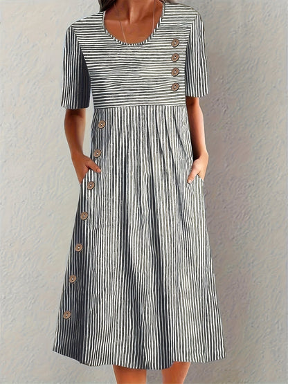 Sophie | Robe d’Été à Rayures