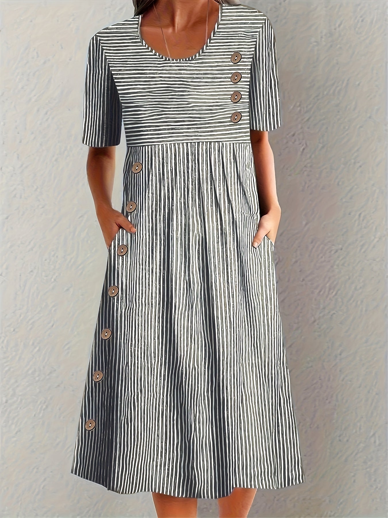 Sophie | Robe d’Été à Rayures
