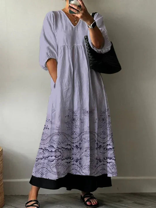 Valérie | Robe Élégante Imprimée