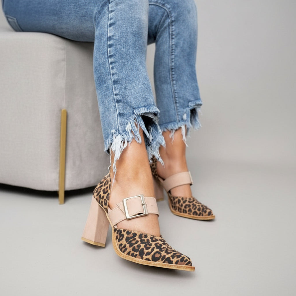 Gabrielle™ | Escarpins Imprimé Léopard Chic