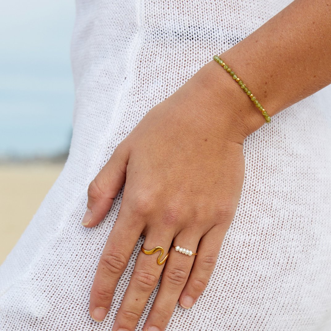 Manon™ | Bague Perles Or Élégantes