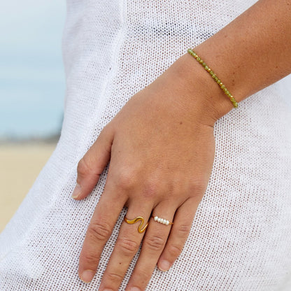 Manon™ | Bague Perles Or Élégantes