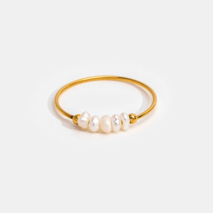Manon™ | Bague Perles Or Élégantes