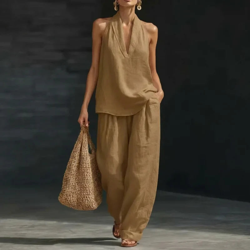Chloé | Ensemble Deux Pièces à Texture Élégante