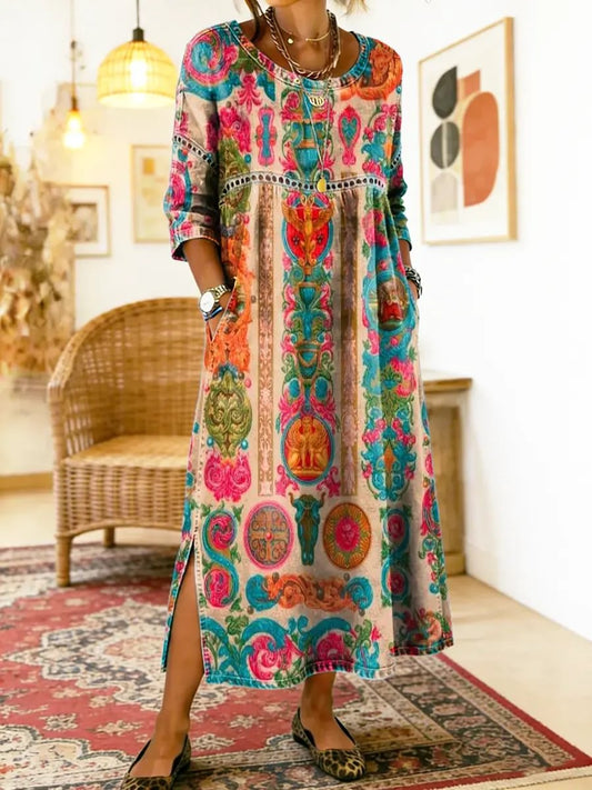 Sarah | Robe Imprimée Élégante