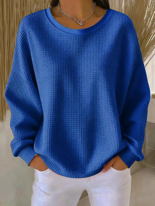 Sophie | Pull Classique Élégant – Bleu