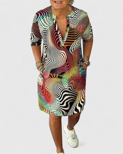 Calvessa™ | Robe Motif Abstrait