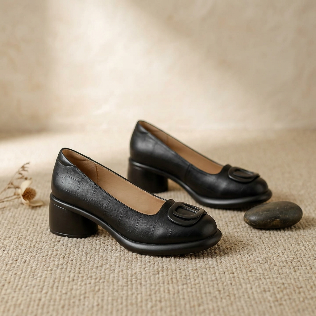 Adèle | Talons Bloc Élégants