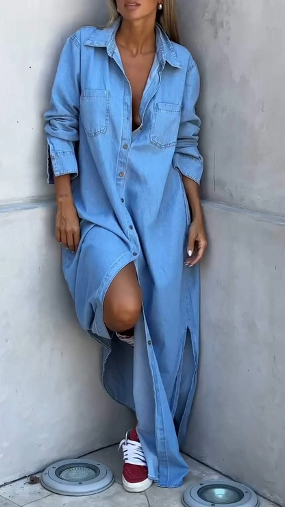 Camille™ | Robe Chemise Longue
