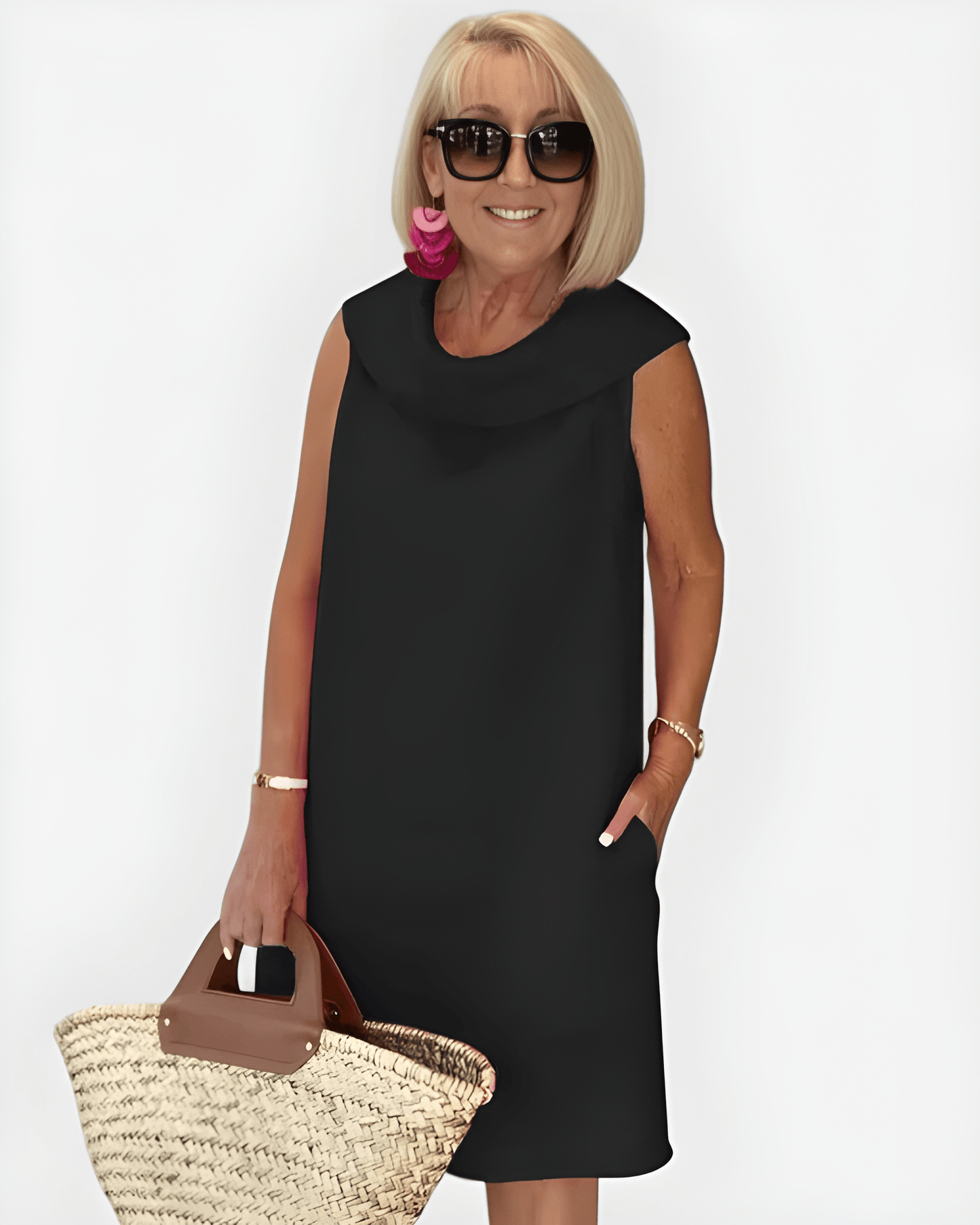 Maélyra™ | Robe Droite Poches