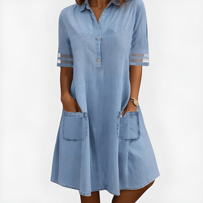 Maëlle™ | Robe Chemise Poches