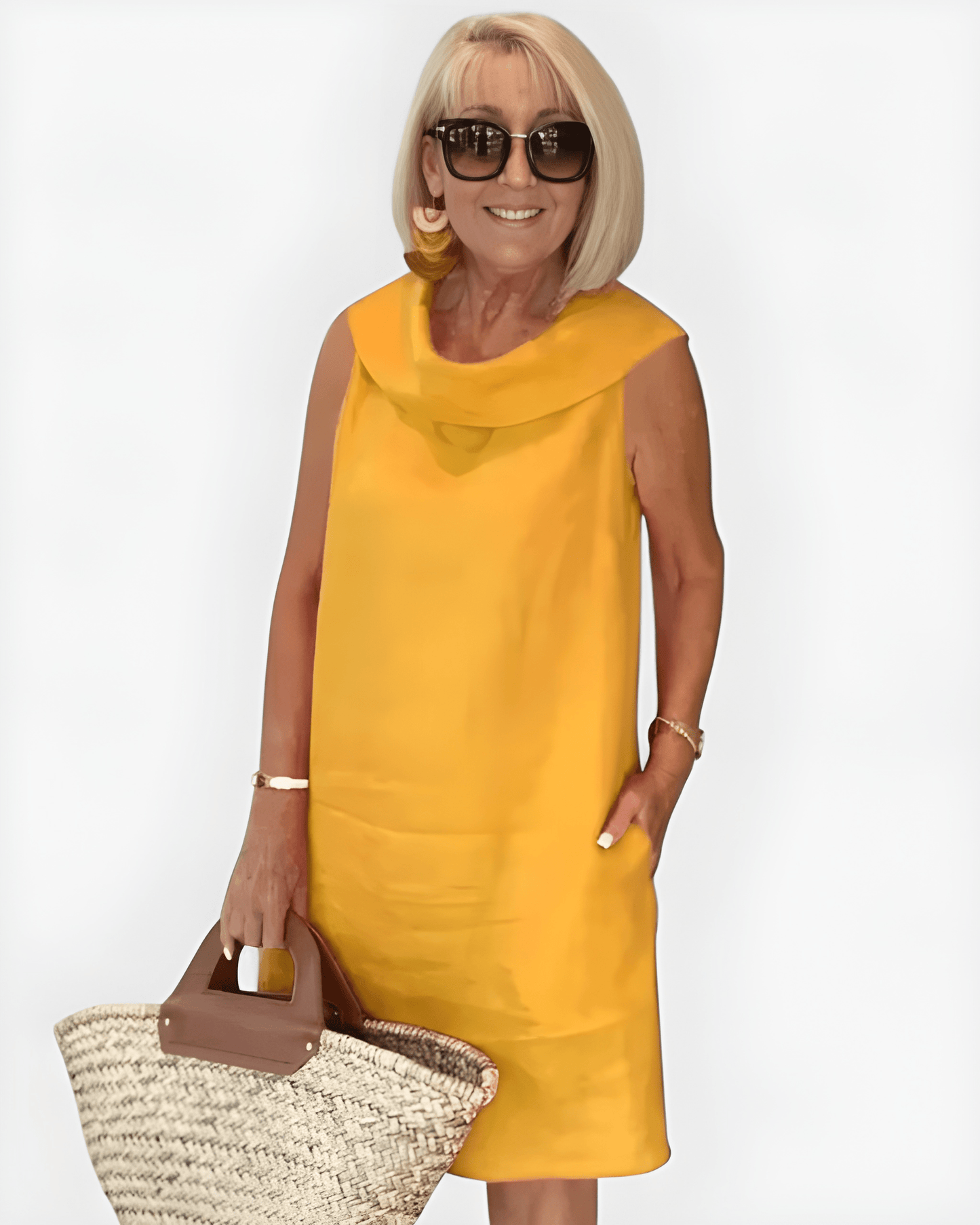 Maélyra™ | Robe Droite Poches