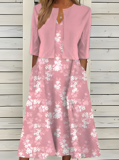 Celivara™ | Robe Midi Florale