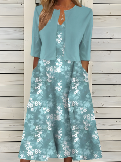 Celivara™ | Robe Midi Florale