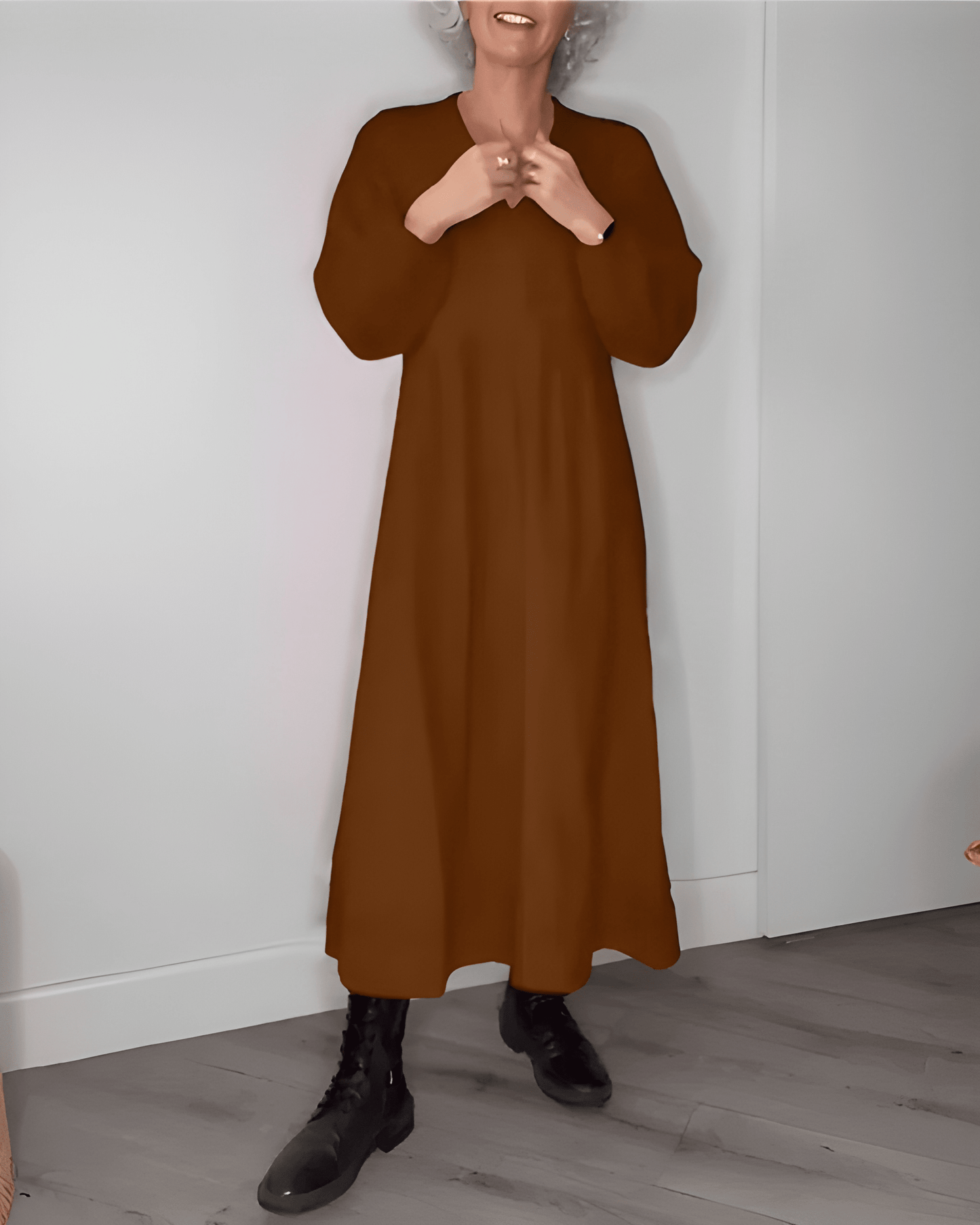 Ysoria™ | Robe Fluide Manches Longues