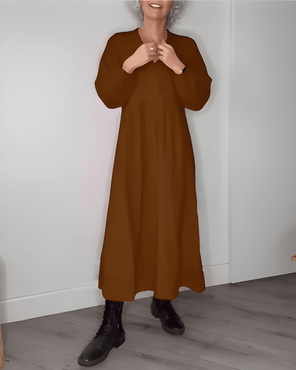 Ysoria™ | Robe Fluide Manches Longues