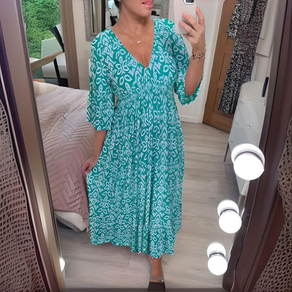 Avessia™ | Robe Midi Imprimée