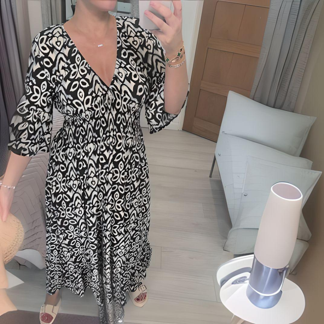 Avessia™ | Robe Midi Imprimée