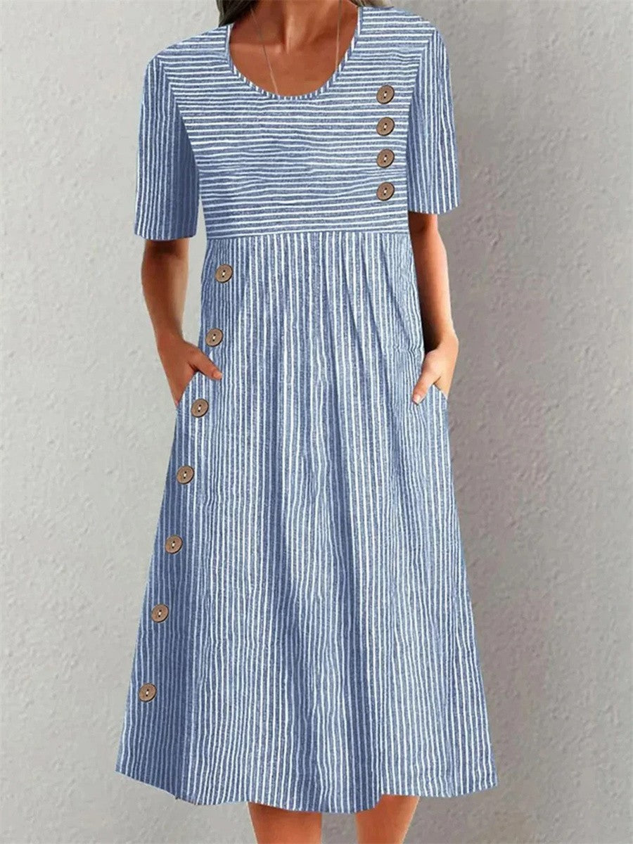 Sophie | Robe d’Été à Rayures