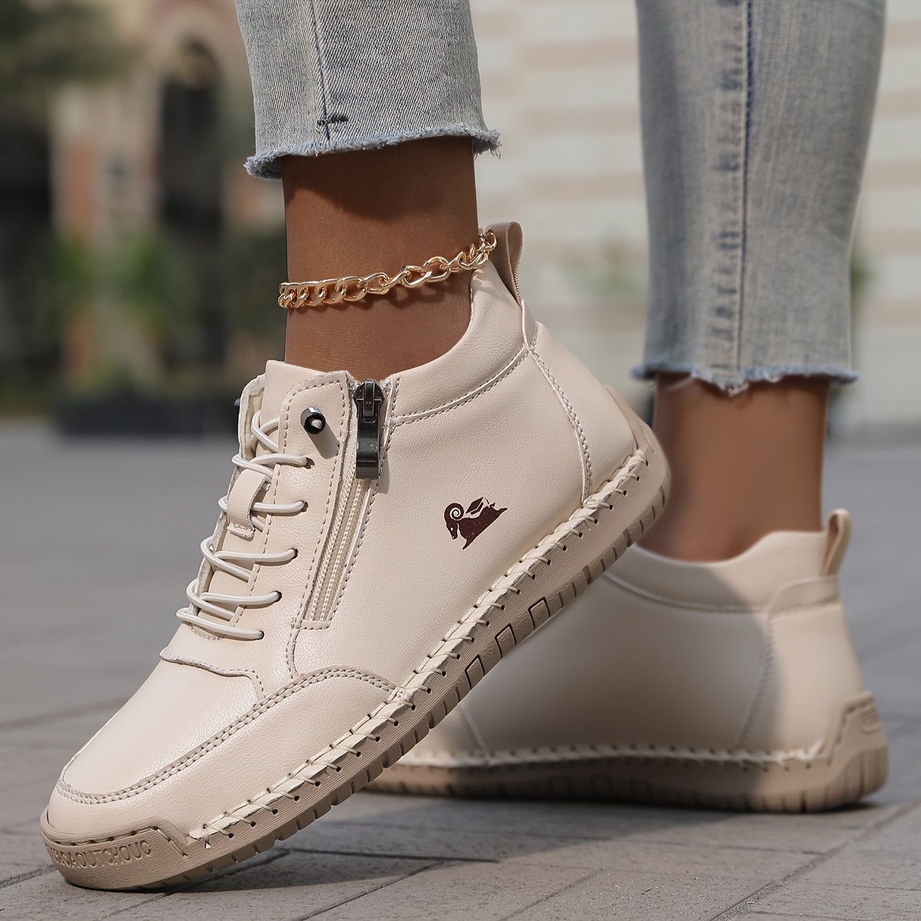 Nora | Chaussures Orthopédiques à Fermeture Éclair