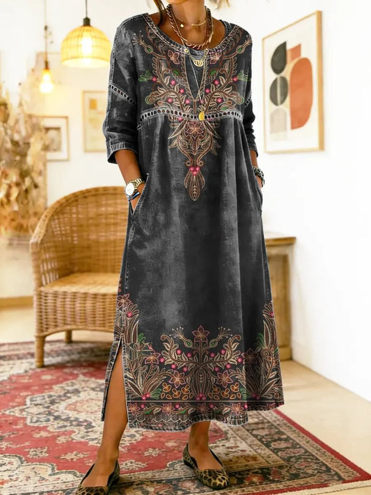 Pauline | Robe Imprimée Chic