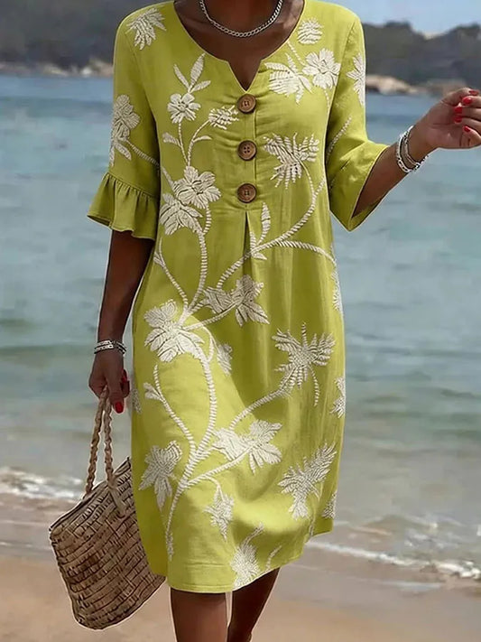 Élise | Robe Décontractée Style Floral