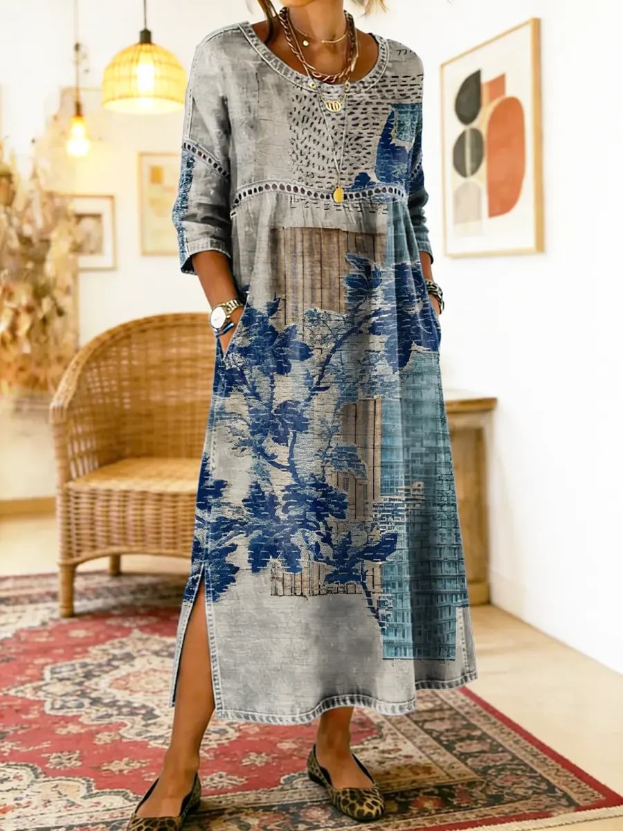 Julie | Robe Florale Imprimée Élégante
