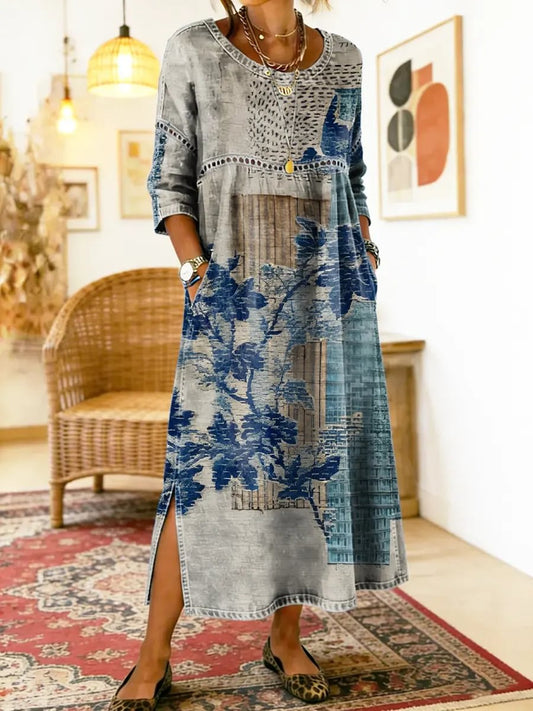 Julie | Robe Florale Imprimée Élégante