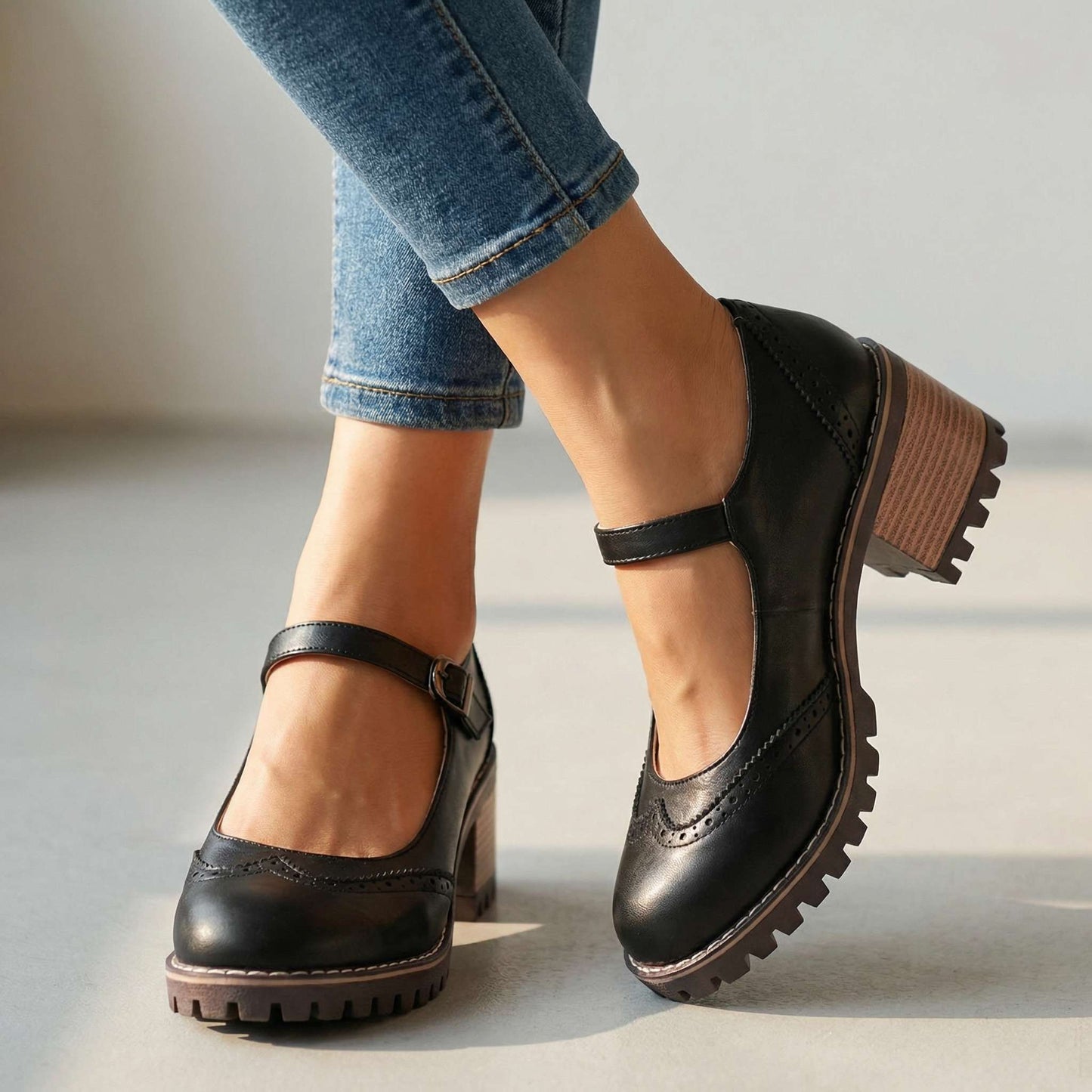 Amélie | Talons Mary Jane à Bride en T