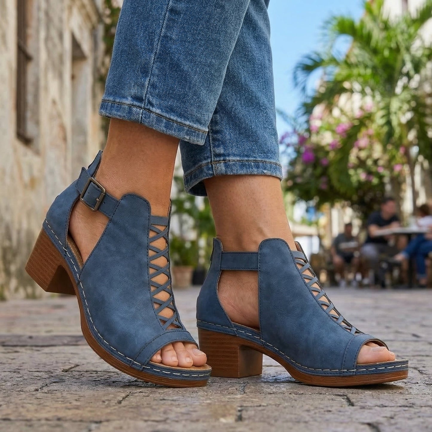Louise | Talons Ouverts à Boucle