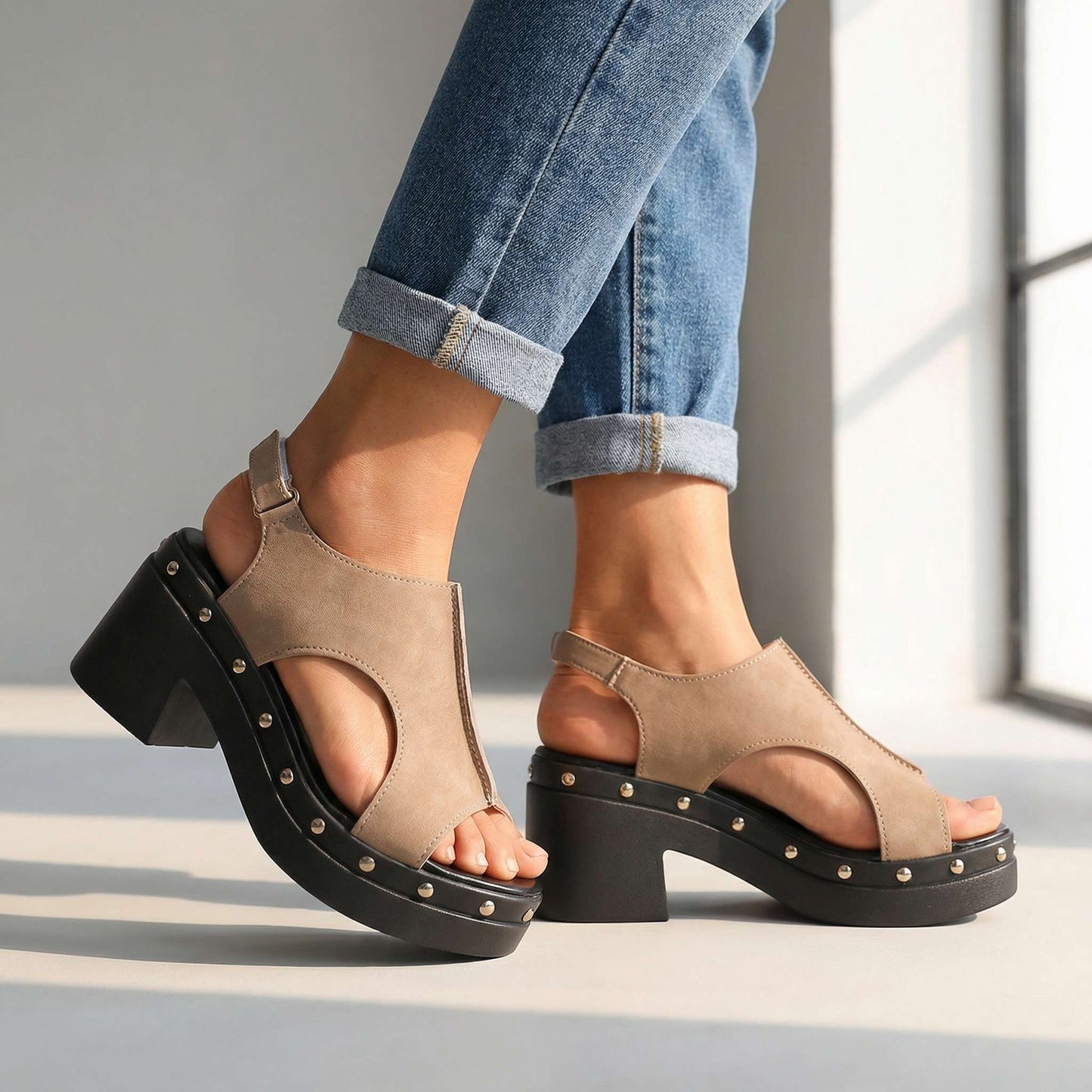 Lucie | Sandales à Détails Décoratifs