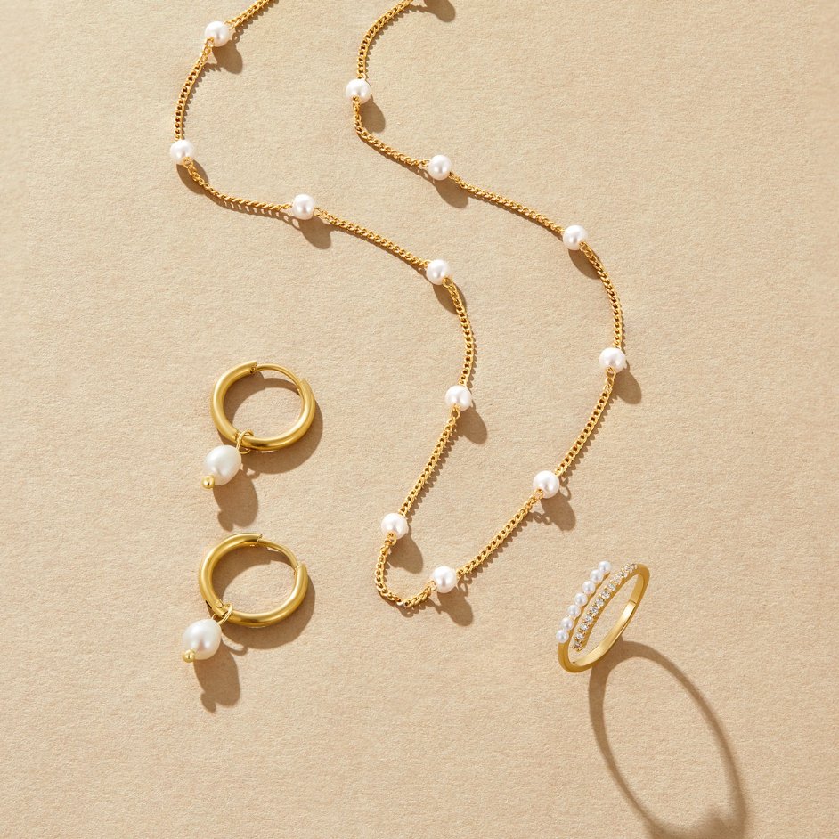 Valéria™ | Boucles Perles Or