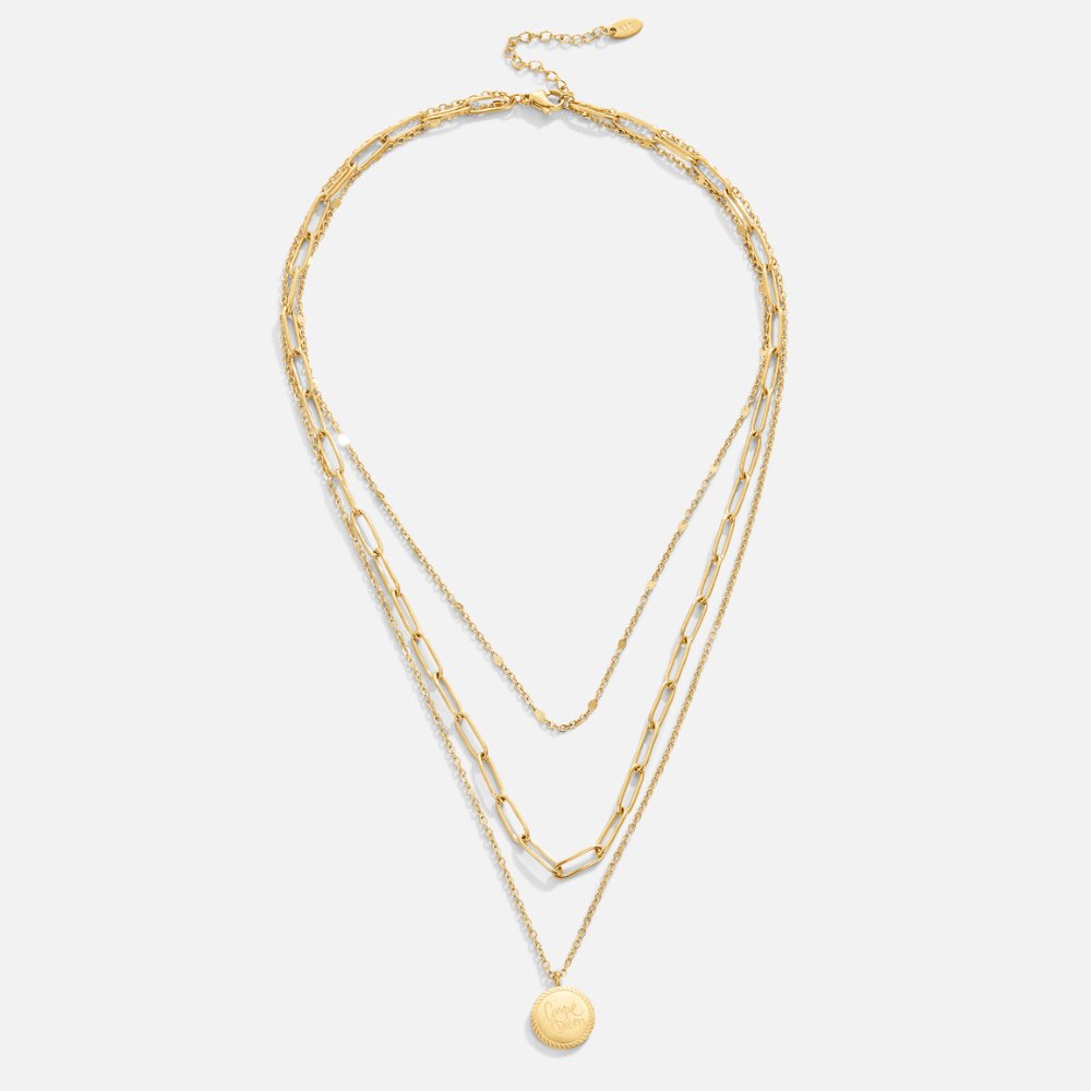 Corélia™ | Collier Or Multi Rangs