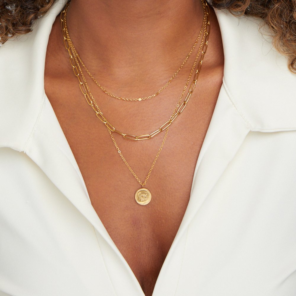 Corélia™ | Collier Or Multi Rangs