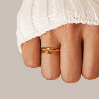 Aurélina™ | Bague Or Boucles