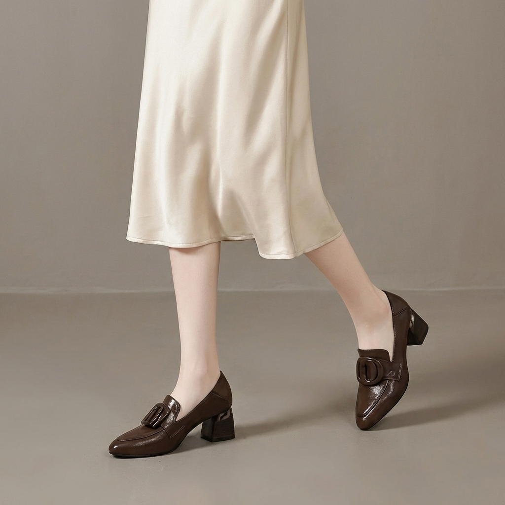 Hélène | Talons Style Mocassin Élégants