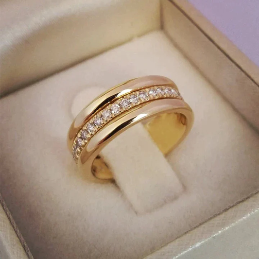 Alizée™ | Bague Or Cristaux