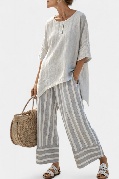 Colette™ | Ensemble Haut Pantalon Tombe Juste